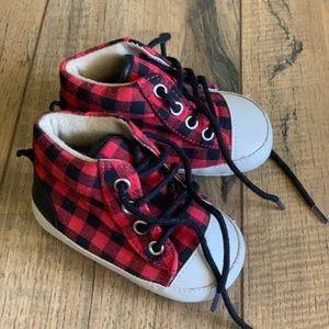 Baby Gap Buffalo Plaid Shoes